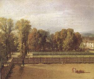 Jacques-Louis  David View of the Garden of the Luxembourg Palace (mk05) France oil painting art
